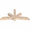 Ekena Millwork Alberta Smooth Timber Gable Bracket, Douglas Fir, 72"W x 36"H x 5 1/2"D x 5 1/2"F, 12/12 Pitch GBW072X36X0606ALB00SDF - alternate 5